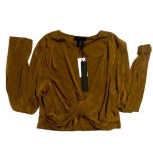 House of Harlow 1960 House of Harlow 1960  XL Brown  Polyester Crop Top